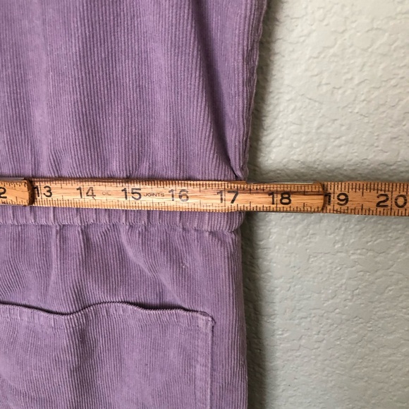 Vtg lavender curdoroy romper overall pants Vtg 15-16 current large xl see measu - Picture 4 of 10